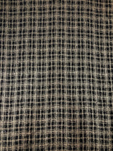 Polyester Spandex Fabric - Poodle Textured Dull Foil, 4Mm Sequins, Silver/Black, Gold/Black, 52/54" Width