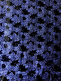 Polyester Velvet Spandex Fabric - Royal Glitters Geometric Design, Royal Blue, 58-60" Width