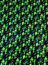 Nylon Spandex Fabric - Silver Glitters Fluorescent Flames Design, Green, Red, 58/60" Width
