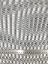 Polyester Spandex Fabric - Small Geometric White And Black Print, 58" Width