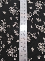 Rayon Georgette Fabric - Sheer Small Floral Design, 42"-44" Width