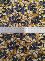 Polyester Spandex Fabric - Leaves Pattern, 58"-60" Width