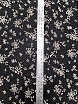 Rayon Georgette Fabric - Sheer Small Floral Design, 42"-44" Width