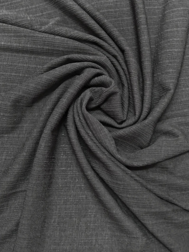Polyester Spandex Textured Knit Fabric - Light-Medium Weight, 2-Way Stretch, 58" To 60" Width