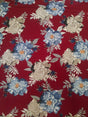 Polyester Spandex ITY Matte Jersey Fabric - Big Flower Design, 58"-60" Width