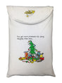 X-Mas Tree Animated Sleepshirt Cotton Fabric - Holiday Graphic, Matte Studs, Side Slits, 36" Length