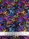Colorful Space Galaxy Nylon Spandex Fabric - Purple, Green, 1 Mm Shiny Hologram, 58" Width