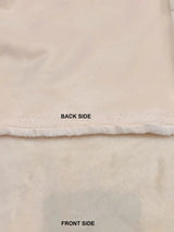 Polyester Faux Fur Fabric - Ivory Shaggy, Heavy Weight, 65" Width