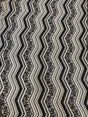 Black And White Zig Zag Tribal Print Polyester Spandex Fabric - Black And White Zig Zag Tribal Print, 58" Width