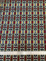 African Print Design Polyester Spandex Fabric - African Print, Multi Color, 58-60" Width