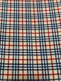 Polyester Anti Pill Soft Fleece Fabric - Plaid Geometric Design