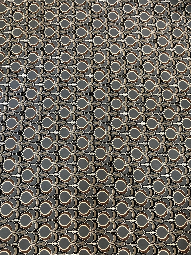 Geometric Print Polyester Spandex Fabric - Geometric Print, 58 To 60 Inches Wide