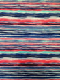 Polyester Stripe Pattern Polyester Spandex Fabric - Stripe Pattern, Lightweight Knit Jersey, 58" To 60" Width