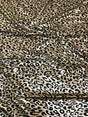 Cheetah Foil Design Nylon Spandex Fabric - Black/Gold, Black/Silver, White/Silver