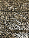 Cheetah Foil Design Nylon Spandex Fabric - Black/Gold, Black/Silver, White/Silver