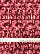 Abstract Squares Polyester Spandex Fabric - Abstract Squares Print, 58"-60" Width