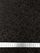 Floral Burnout Panne Velvet Polyester Spandex Fabric - Black Floral Burnout, 58"-60" Width