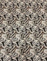 Swirl Abstract Design Polyester Spandex Fabric - Light Weight, 58"-60" Width