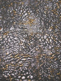 Wild Animal Print Polyester Spandex Fabric - Metallic Foil, Gray Brown, 58"-60" Width