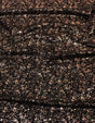 Small Rib Textured Fukuro Polyester Spandex Fabric - Small Dots Shiny Foil, Copper, Silver, 58" Width