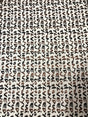 Big Letter Design Polyester Spandex Fabric - Dull Matte Black/Silver Foil, White, Black, Blue, 58" To 60" Width