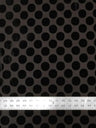 1.5 Inch Circles On Burnout Velvet Polyester Spandex Fabric - Black, Dark Camel, Wine, 58"-60" Width