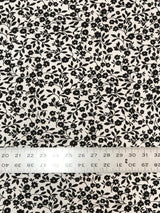 Small Floral Print Polyester Spandex Fabric - Small Floral Print, 54-56" Width