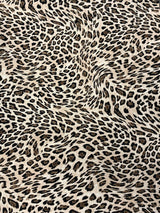 Leopard Print Polyester Spandex Fabric - Leopard Print, 58" Width