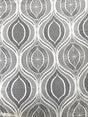 Lace Non-Stretch Big Design Polyester Fabric - White, Black