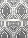 Lace Non-Stretch Big Design Polyester Fabric - White, Black