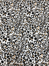 Stretch Yoga Leopard Print Nylon Spandex Fabric - Leopard Print, 58"-60" Width