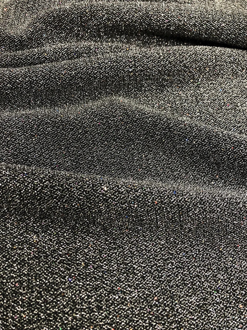 Nylon Spandex Fabric - Textured With Lurex, Multi Color Hologram, 58"-60" Width