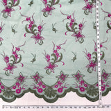 1 Yard Beaded Lace Fabric Embroidered on 100% Polyester Net Mesh 51" Wide