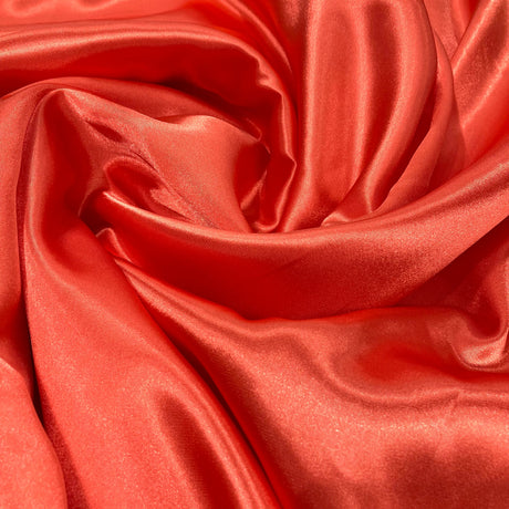 1 Yard Charmeuse Medium Satin Lining Fabric Aqua Blue 60"