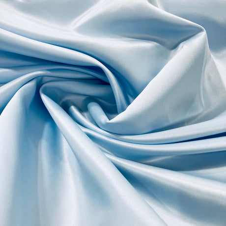 1 Yard Satin Bridal Fabric Black 60" 100 Percent Polyester