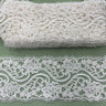 1 Yard 4? Wide Corded Double Sided Lace Trimming on 100% Polyester Net Mesh