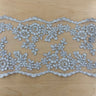 1 Yard Corded Double Sided Lace Trimming Embroidered on 100% Polyester Net Mesh 6? Wide