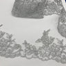 1 Yard Elegant Corded Lace Trimming Embroidered Polyester Net Mesh for Gowns 4.5 Inch Width