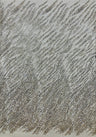 1 Yard Beaded & Sequined Embroidered Lace Fabric on Polyester Mesh, 52" Wide,