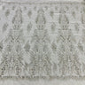 1 Yard Couture Beaded Embroidered Lace 52? Wide Luxury Polyester Net Mesh for Gowns & Dance Costumes