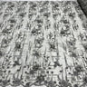 1 Yard Beaded Rhinestone 3D Floral Lace Fabric for Wedding Gowns and Dance Costumes 50" Width