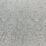 1 Yard Beaded Lace with Sequins & Pearls 52? Wide Embroidered Polyester Net Mesh for Bridal & Formal Gowns