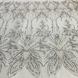 1 Yard Radiant Gold Beaded Lace Fabric Embroidered on Polyester Net Mesh 52 inch Width