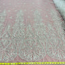 1 Yard Beaded Lace Fabric Embroidered on Polyester Net Mesh 54" Wide, Elegant Bridal & Dressmaking Fabric
