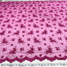 1 Yard Lace Beaded Fabric Fuchsia Polyester Net Mesh with Beads Pearls Sequins, 54 Inches Wide