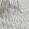 1 Yard White Hand Sequined Chiffon Fabric Soft Lightweight Percent Polyester 48 Inch Width
