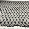 1 Yard Purple Beaded Bridal Evening Couture Quinceanera Dance Lace Fabric, 52 Inches Wide