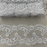 1 Yard Corded Double Sided Lace Trimming on 100% Polyester Net Mesh 5? Wide
