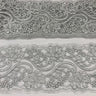 1 Yard 4? Wide Corded Double Sided Lace Trimming on 100% Polyester Net Mesh
