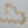 1 Yard Luxurious Beaded & Corded Lace Trimming Embroidered on 100% Polyester Net Mesh for Special Occasion Dresses 3 Inch Width
